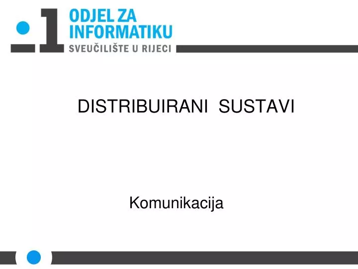 distribuirani sustavi