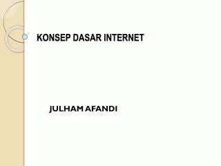konsep dasar internet
