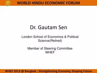 Dr. Gautam Sen