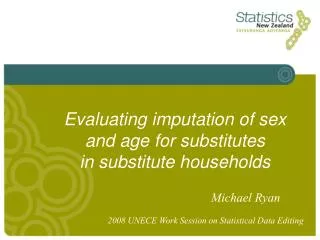 Evaluating imputation of sex and age for substitutes in substitute households