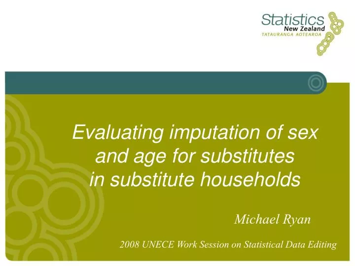 evaluating imputation of sex and age for substitutes in substitute households