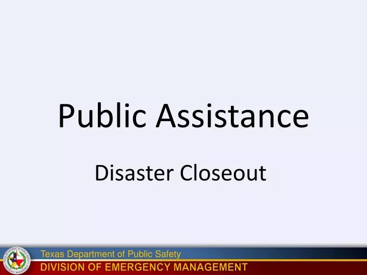 public assistance