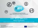 Robotics for Social Inclusion - RAPP Project - slide 1