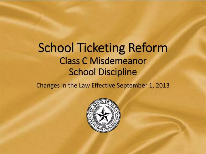 school ticketing reform class c misdemeanor school discipline