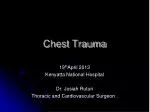 Chest Trauma - slide 1