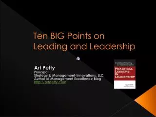 Ten BIG Points on Leading and Leadership