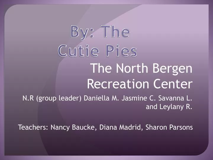 the north bergen recreation center