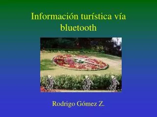 informaci n tur stica v a bluetooth
