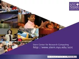Stern Center for Research Computing stern.nyu/scrc