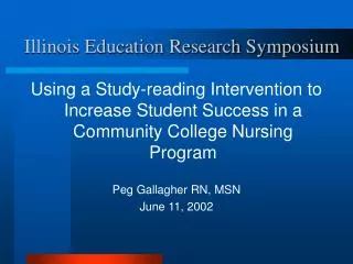 Illinois Education Research Symposium