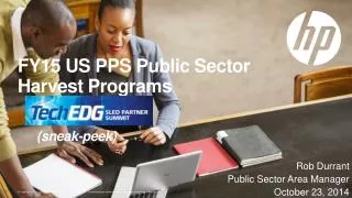 FY15 US PPS Public Sector Harvest Programs (sneak-peek)