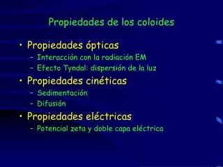 propiedades de los coloides