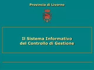 il sistema informativo del controllo di gestione