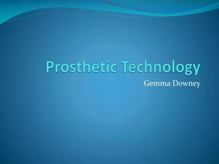 prosthetic technology