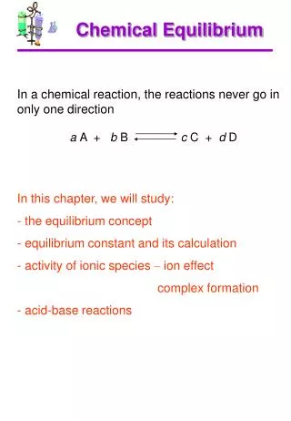 Chemical Equilibrium