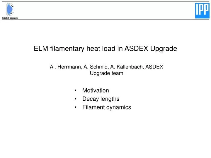 elm filamentary heat load in asdex upgrade