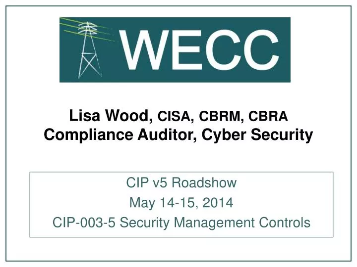 lisa wood cisa cbrm cbra compliance auditor cyber security