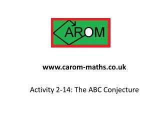 Activity 2-14: The ABC Conjecture