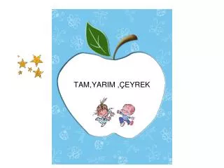 tam yarim eyrek