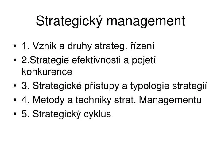 strategick management