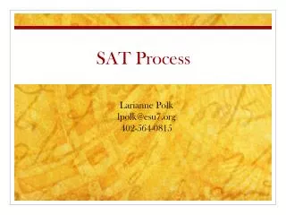 SAT Process