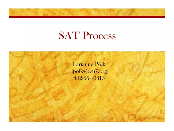 sat process