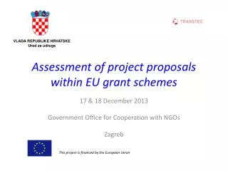 Assessment of project proposals within EU grant schemes