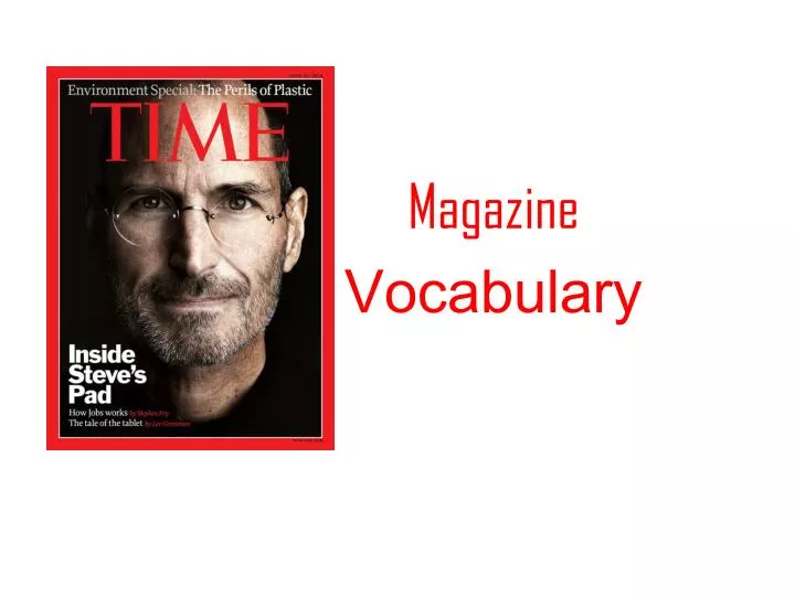 magazine vocabulary