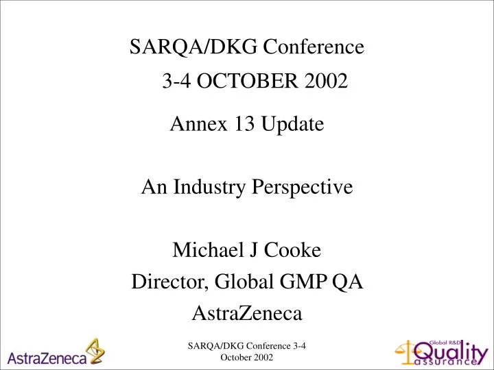 sarqa dkg conference 3 4 october 2002