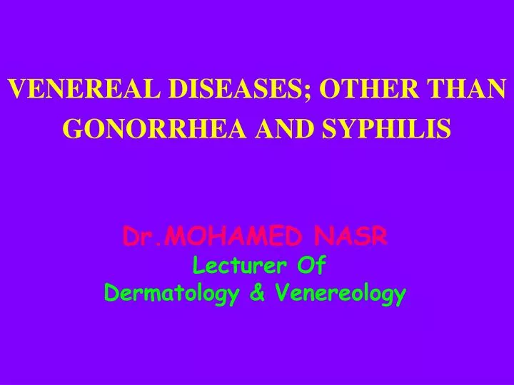 dr mohamed nasr lecturer of dermatology venereology