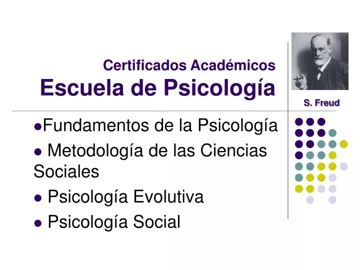 certificados acad micos escuela de psicolog a