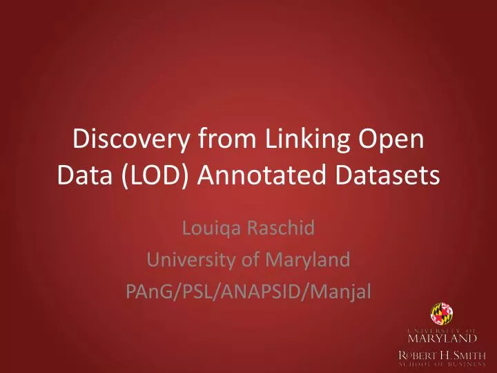 discovery from linking open data lod annotated datasets