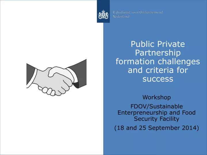 public private partnership formation challenges and criteria for success