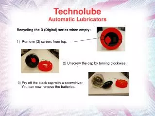 Technolube Automatic Lubricators