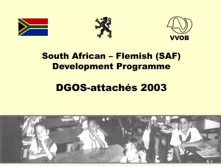 south african flemish saf development programme dgos attach s 2003