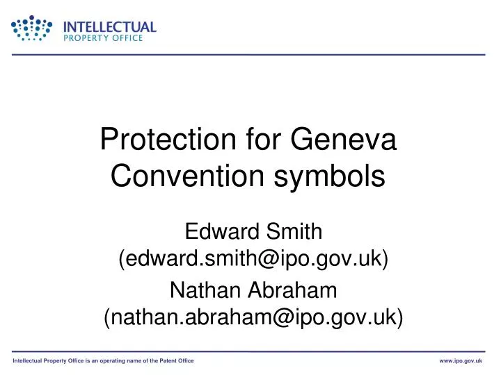 protection for geneva convention symbols