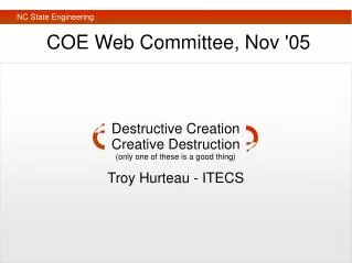 COE Web Committee, Nov '05