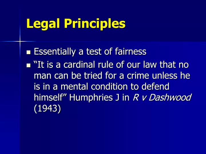 legal principles