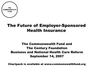The Future of Employer-Sponsored Health Insurance
