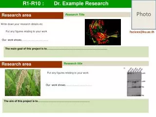R1-R10 :	Dr. Example Research