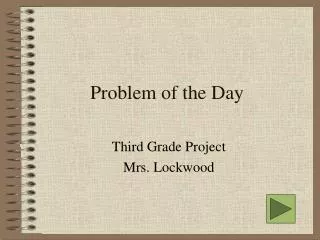 Problem of the Day