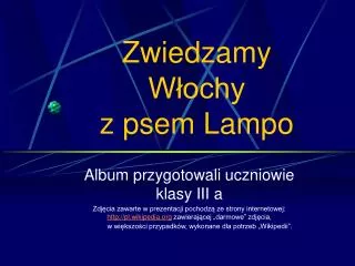 zwiedzamy w ochy z psem lampo