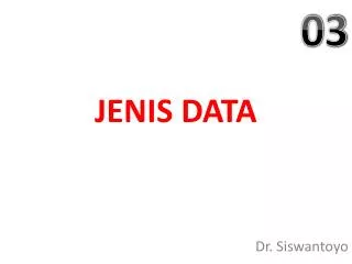 jenis data