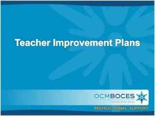 Teacher Improvement Plans