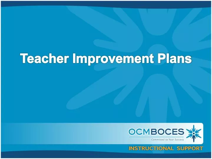teacher improvement plans