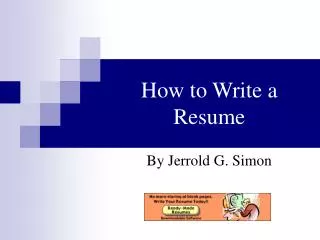 How to Write a Resume