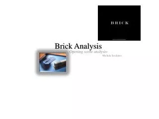 Brick Analysis