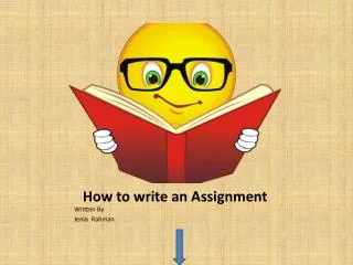 How to write an Assignment