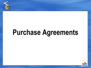 Purchase Agreements
