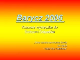barycz 2006
